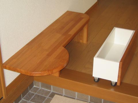 収納付　ベンチ