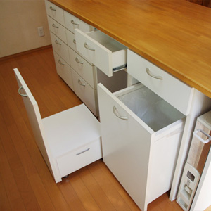 ホームベーカリー（家電）収納ワゴン＆ゴミ箱（生ゴミ用ではありません）